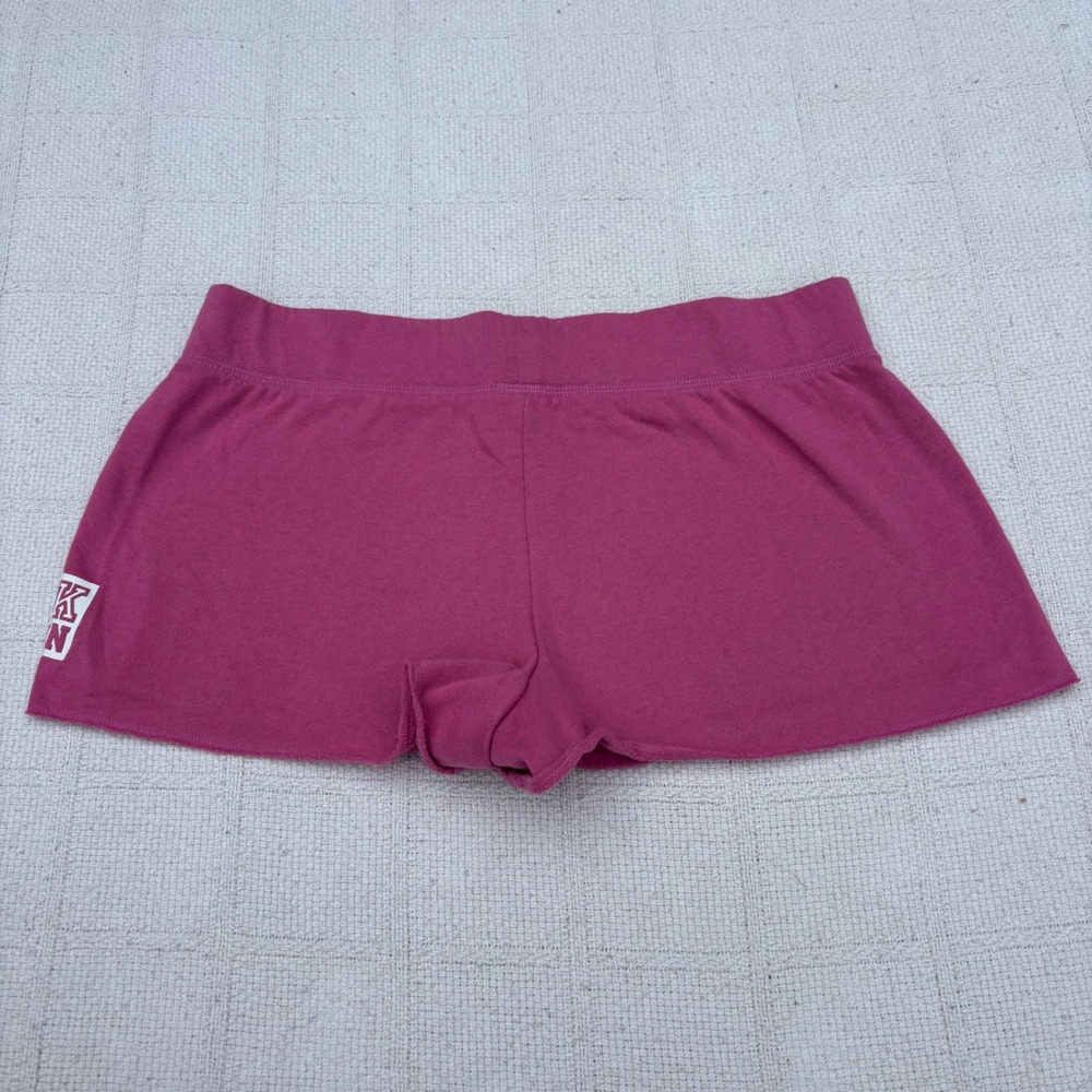 Women's Small VS PINK Pink Nation Low Rise Booty Sweat Shorts Y2K Style - Picture 6 of 7
